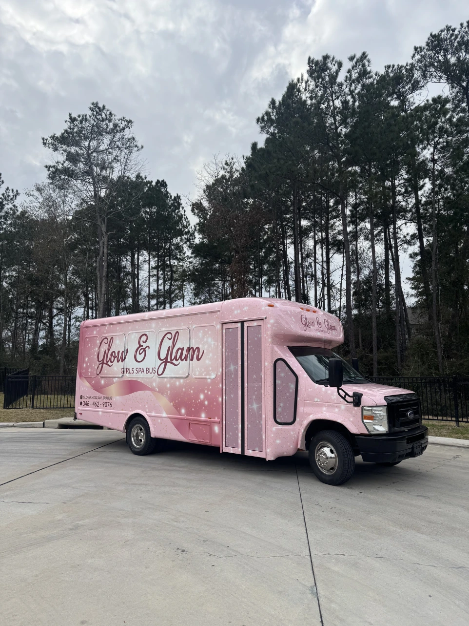 Glow and Glam Spa Bus